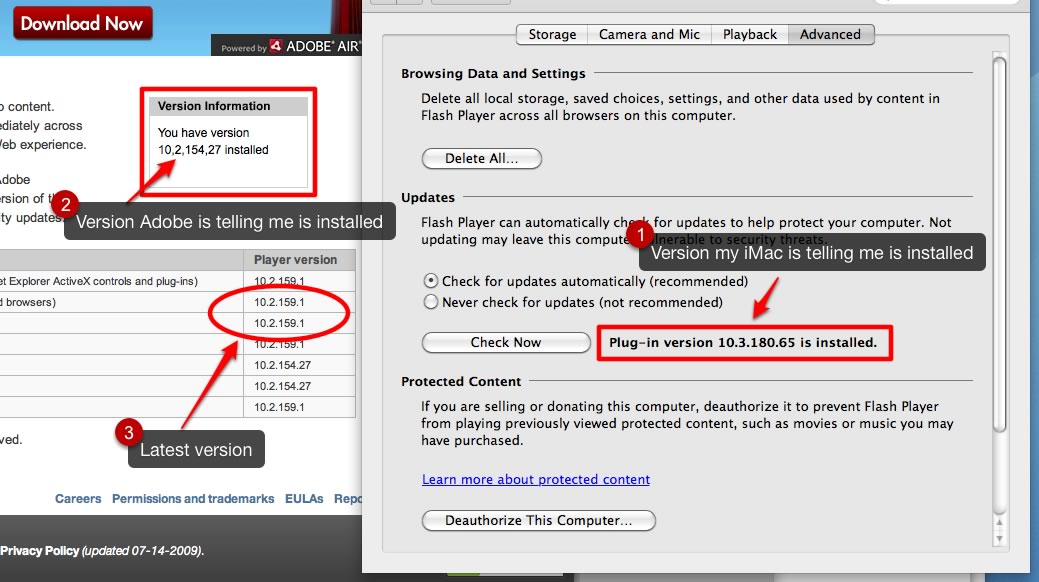how to enable adobe flash player at all times